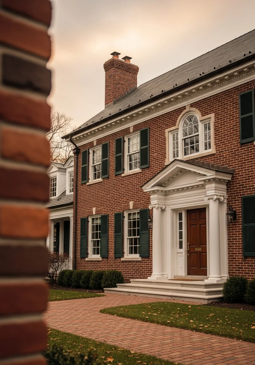 Detail of Burr Ridge home's quality craftsmanship and architectural features.